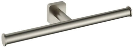 Hotbath Dubbele Toiletrolhouder Hotbath Gal Geborsteld Nikkel PVD