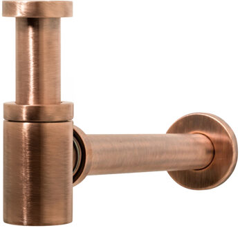 Hotbath Fontein Sifon Hotbath Cobber Rond Geborsteld Koper Living Colours