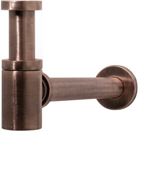 Hotbath Fontein Sifon Hotbath Cobber Rond Geborsteld Koper PVD