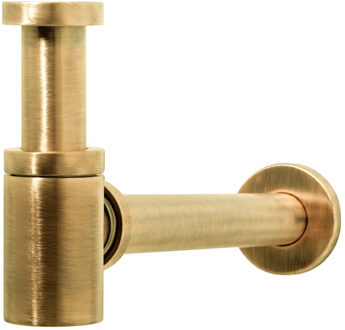 Hotbath Fontein Sifon Hotbath Cobber Rond Geborsteld Messing Living Colours