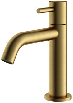 Hotbath Fonteinkraan Archie Geborsteld Messing PVD