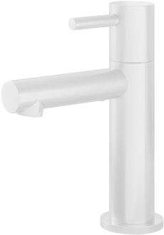 Hotbath Fonteinkraan Hotbath Dude 1-hendel Recht 14.8 cm Rond Mat Wit