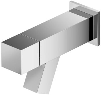 Hotbath Fonteinkraan Hotbath Dude 1-knop Inbouw Wand 11.4 cm Vierkant Chroom