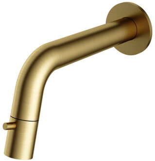 Hotbath Fonteinkraan Inbouw Hotbath Cobber 1-knop gebogen 18.6 cm Inkortbaar Geborsteld Messing PVD