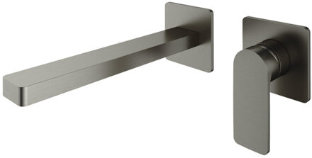 Hotbath GAL Afbouwdeel - inbouw Wastafelmengkraan Geborsteld nikkel GL005EXTGN Nikkel geborsteld (RVS)