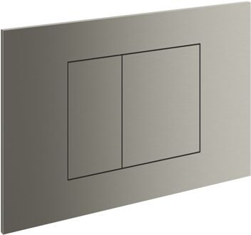 Hotbath Gal bedieningspaneel geschikt voor Geberit UP320, 16,5 x 24,5 x 0,5 cm, geborsteld nikkel PVD