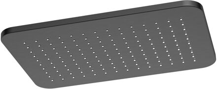 Hotbath Gal Hoofddouche Rechthoek 27 x 40 cm Geborsteld Gunmetal PVD GL106BGP Gunmetal geborsteld (antraciet)
