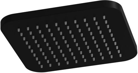 Hotbath Gal Hoofddouche Vierkant 22 cm Mat zwart GL100BL Zwart mat