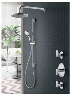 Hotbath Get together IBS5 Regendoucheset inbouw - 35cm wandarm - 20cm ronde hoofddouche - staafhanddouche - chroom IBS5CR