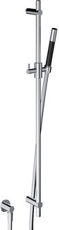 Hotbath Glijstangset Hotbath Cobber Met Wandaansluitbocht En Handdouche Chroom