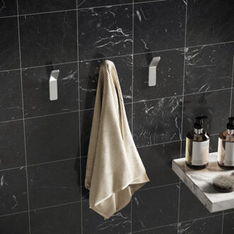 Hotbath Handdoekhaak Gal Rechthoekig Chroom