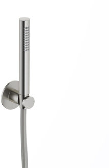 Hotbath Handdouche Ace Met Wandsteun En Doucheslang 150 cm Geborsteld Nikkel