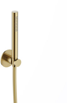 Hotbath Handdouche Hotbath Ace Met Wandsteun En Doucheslang 150cm Geborsteld Messing PVD