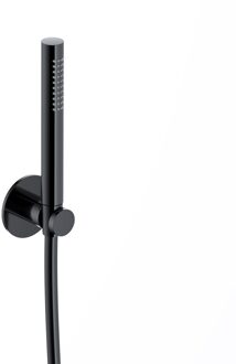 Hotbath Handdouche Hotbath Ace Met Wandsteun En Doucheslang 150cm Gepolijst Zwart PVD