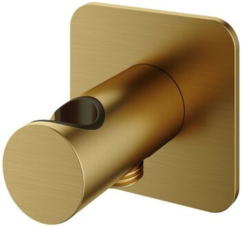 Hotbath Handouchehouder Gal Met Wanduitlaat Geborsteld Messing PVD