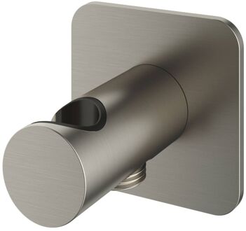 Hotbath Handouchehouder Gal Met Wanduitlaat Geborsteld Nikkel PVD