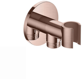 Hotbath Handouchehouder Hotbath Cobber Met Wanduitlaat Geborsteld Koper PVD