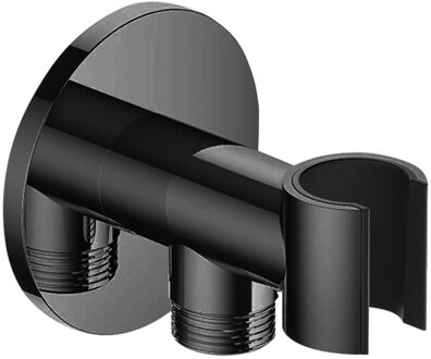 Hotbath Handouchehouder Hotbath Cobber Met Wanduitlaat Zwart Chroom
