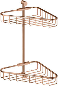 Hotbath Hoekdraadkorf Hotbath Cobber Dubbel Wandmodel Geborsteld Koper Living Colours