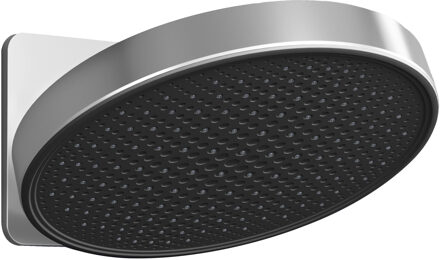 Hotbath Hoofddouche Hotbath Cobber 1-F opbouw, 300mm Kantelbare Wandarm Geborsteld Hoogglans Chroom