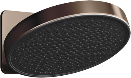 Hotbath Hoofddouche Hotbath Cobber 1-F opbouw, 300mm Kantelbare Wandarm Geborsteld Koper