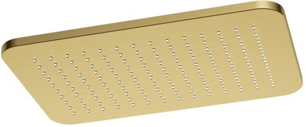 Hotbath Hoofddouche Hotbath Gal Rechthoek 27x40 cm Geborsteld Messing PVD
