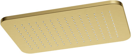 Hotbath Hoofddouche Hotbath Gal Rechthoek 27x40 cm Geborsteld Messing PVD