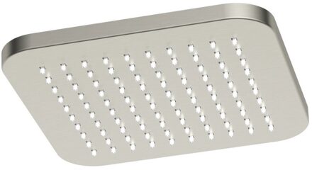 Hotbath Hoofddouche Hotbath Gal Vierkant 22x22 cm Geborsteld Nikkel PVD
