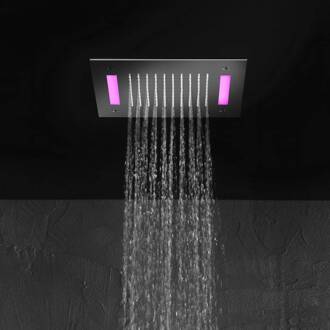 Hotbath Hoofddouche Hotbath Mate Vierkant 30x30 cm LED Chroom