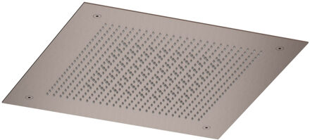 Hotbath Inbouw hoofddouche Ace Velvet & Rainshower 38x38 cm Geborsteld Koper PVD