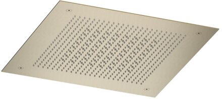 Hotbath Inbouw hoofddouche Hotbath Ace Velvet & Rainshower 38x38 cm Geborsteld Messing PVD