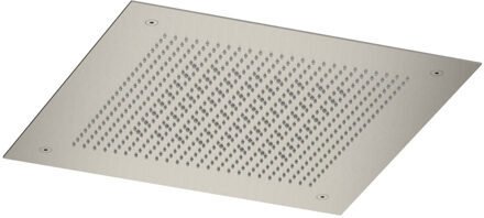 Hotbath Inbouw hoofddouche Hotbath Ace Velvet & Rainshower 38x38 cm Geborsteld Nikkel