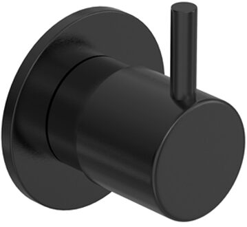 Hotbath Inbouw Stopkraan Hotbath Cobber 1-hendel Geborsteld Zwart PVD (Warm)