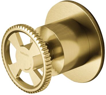 Hotbath Inbouw Stopkraan Hotbath Cobber @Work Koud Geborsteld Messing PVD (excl. inbouwdeel)