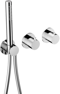 Hotbath Inbouw thermostaat - Afbouwdeel Ace Met 2-Weg Stop-Omstel Met Handdouche/ Doucheslang Chroom