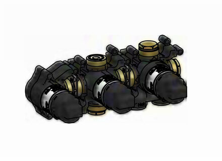 Hotbath Inbouwdeel Thermostaat Met 2-weg stop-omstel Met Handdouche Houder