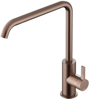 Hotbath Keukenmengkraan Ace Met draaibare uitloop 29 cm Geborsteld Koper PVD