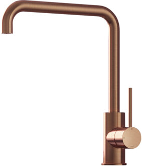 Hotbath Keukenmengkraan Hotbath Cobber 1-hendel 31.5 cm Draaibare Uitloop Geborsteld Koper Living Colours