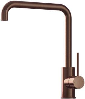 Hotbath Keukenmengkraan Hotbath Cobber 1-hendel 31.5 cm Draaibare Uitloop Geborsteld Koper PVD