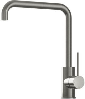 Hotbath Keukenmengkraan Hotbath Cobber 1-hendel 31.5 cm Draaibare Uitloop Geborsteld Nikkel