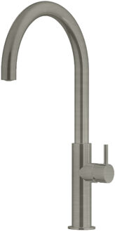 Hotbath Keukenmengkraan Hotbath Fellow 1-hendel Draaibare Uitloop Geborsteld Nikkel