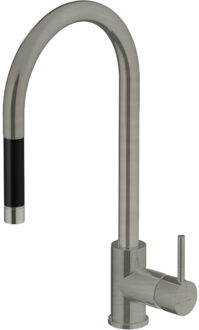 Hotbath Keukenmengkraan Hotbath Fellow Draaibaar/Uittrekbare Uitloop 42 cm Geborsteld Nikkel