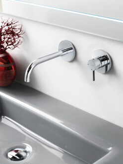 Hotbath Laddy inbouwwastafelkraan met 3+3 systeem, chroom