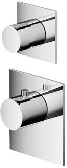 Hotbath Mate Afbouwdeel High Flow 1 Stopkraan Vierkant Chroom