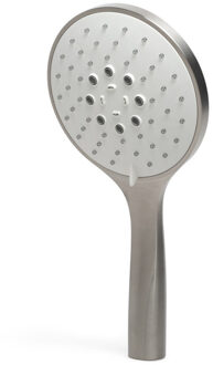 Hotbath Mate handdouche met 3 standen 23cm Ø13cm ABS kunststof waterbesparend nikkel geborsteld M376GN Geborsteld Nikkel