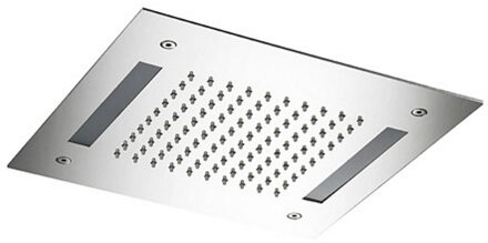 Hotbath Mate Hoofddouche Met Led Vierkant 30 cm M174 - Gepolijst RVS