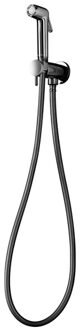 Hotbath Mate knijphanddoucheset met doucheslang 150cm en houder en stopkraan chroom KHDSCR