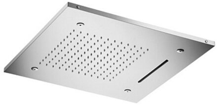 Hotbath Mate M146 inbouw hoofddouche met LED, waterval en spray 50cm geborsteld nikkel