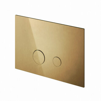 Hotbath &MORE Bedieningspaneel geschikt voor Geberit UP320 Geborsteld Messing (BAR320BB)