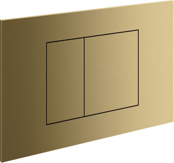 Hotbath &MORE Bedieningspaneel geschikt voor Geberit UP320/UP720/TECE Box 8 BBP PVD Geborsteld Messing PVD (BAS320BBP) Grijs